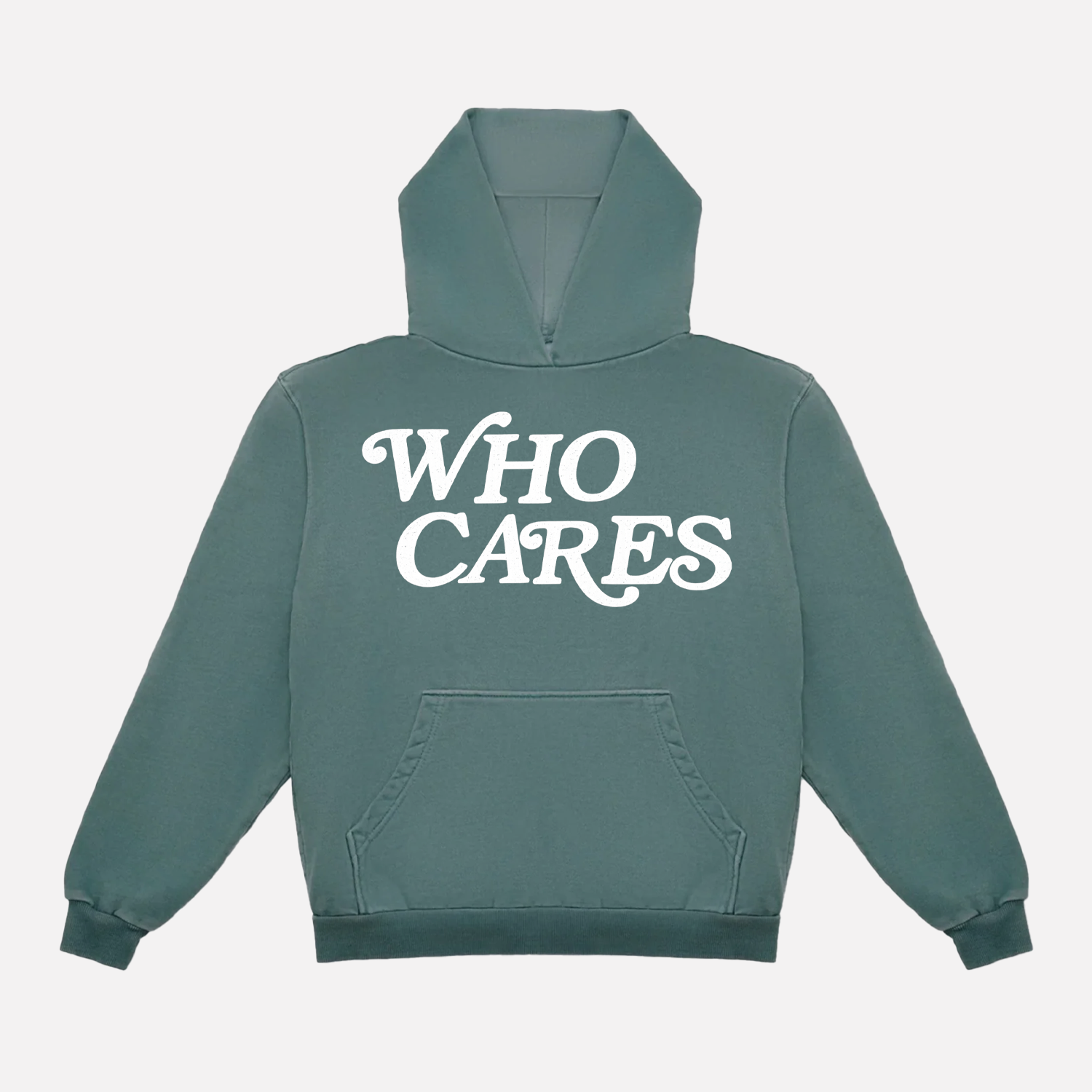 WC SCRIPT PRM HOODIE - MOSS FADE – WHOCARESSUPPLYCO