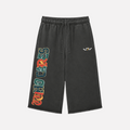 WC 9 YEAR REMIX 3/4 SWEATS - FADED BLACK