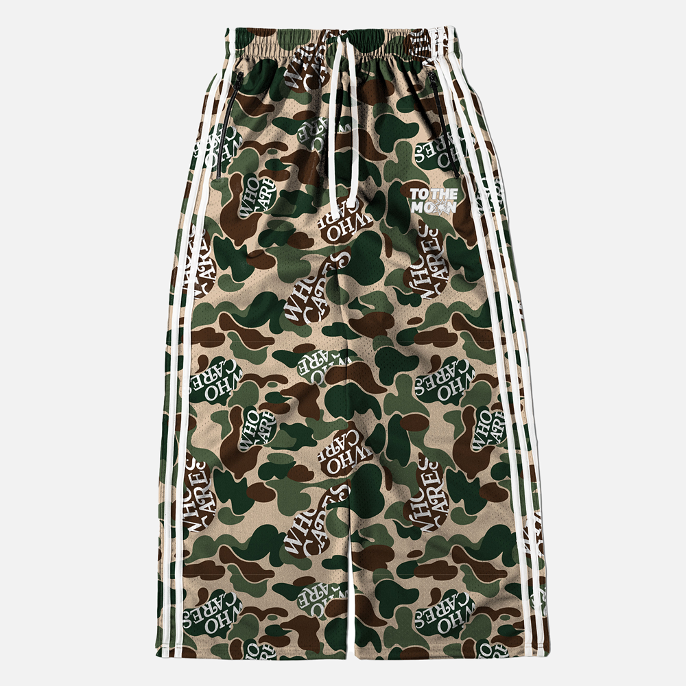 WC X TTM CAMO TRACK PANTS - GREEN