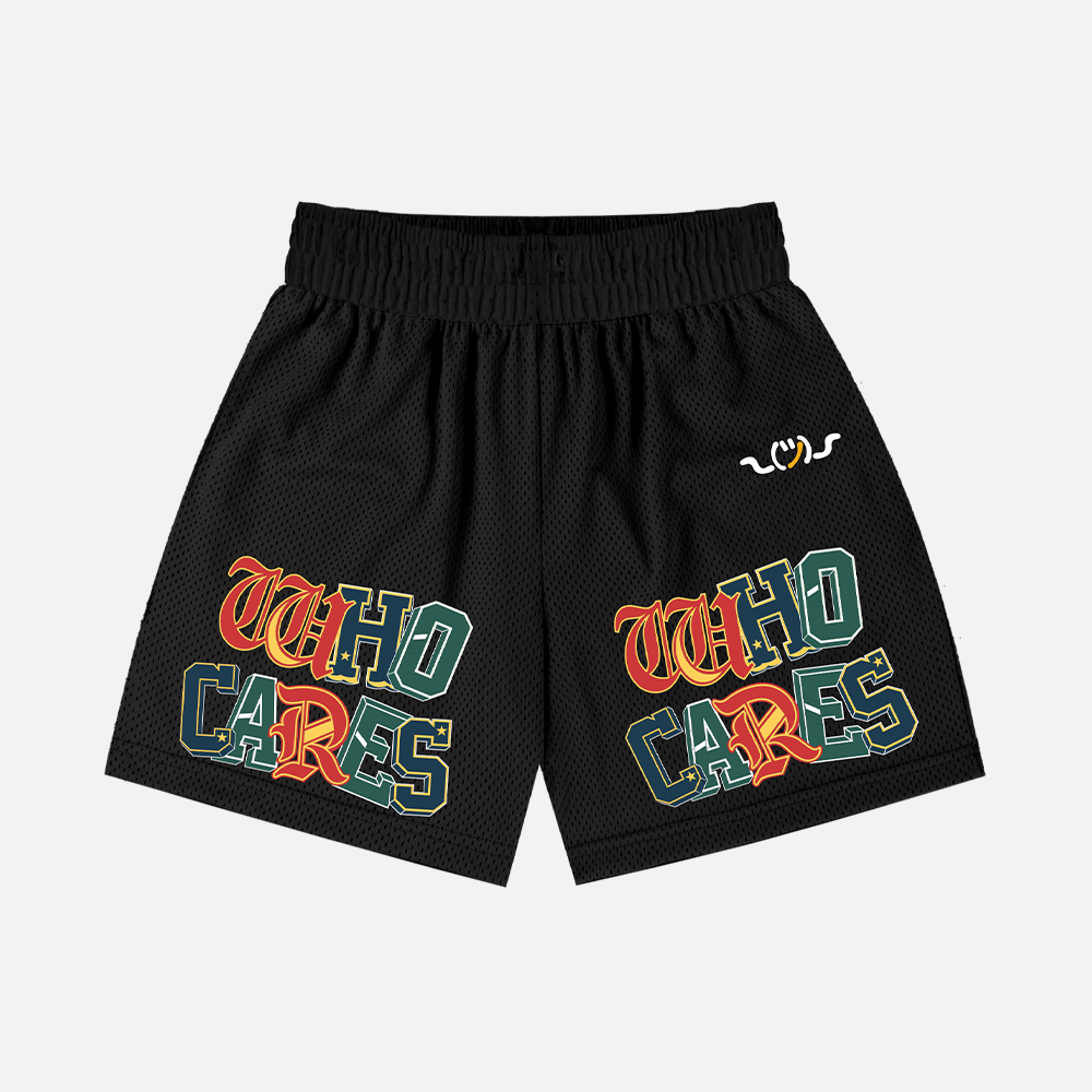 WC 9 YEAR REMIX MESH SHORTS - BLACK