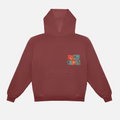WC 9 YEAR REMIX HOODIE - BURGUNDY