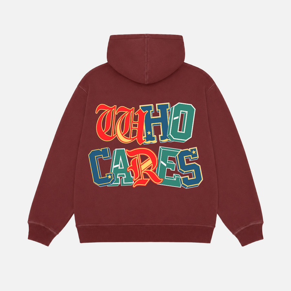 WC 9 YEAR REMIX HOODIE - BURGUNDY