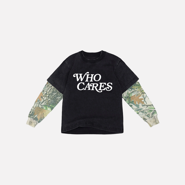 *PRE-ORDER* WC SCRIPT "FOR THE KIDS" LONG SLEEVE COMBO TEE - CAMO/BLACK
