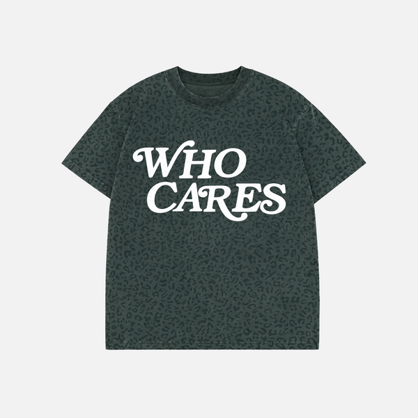 *PRE-ORDER* WC SCRIPT TEE - TONAL CHEETAH/WHITE