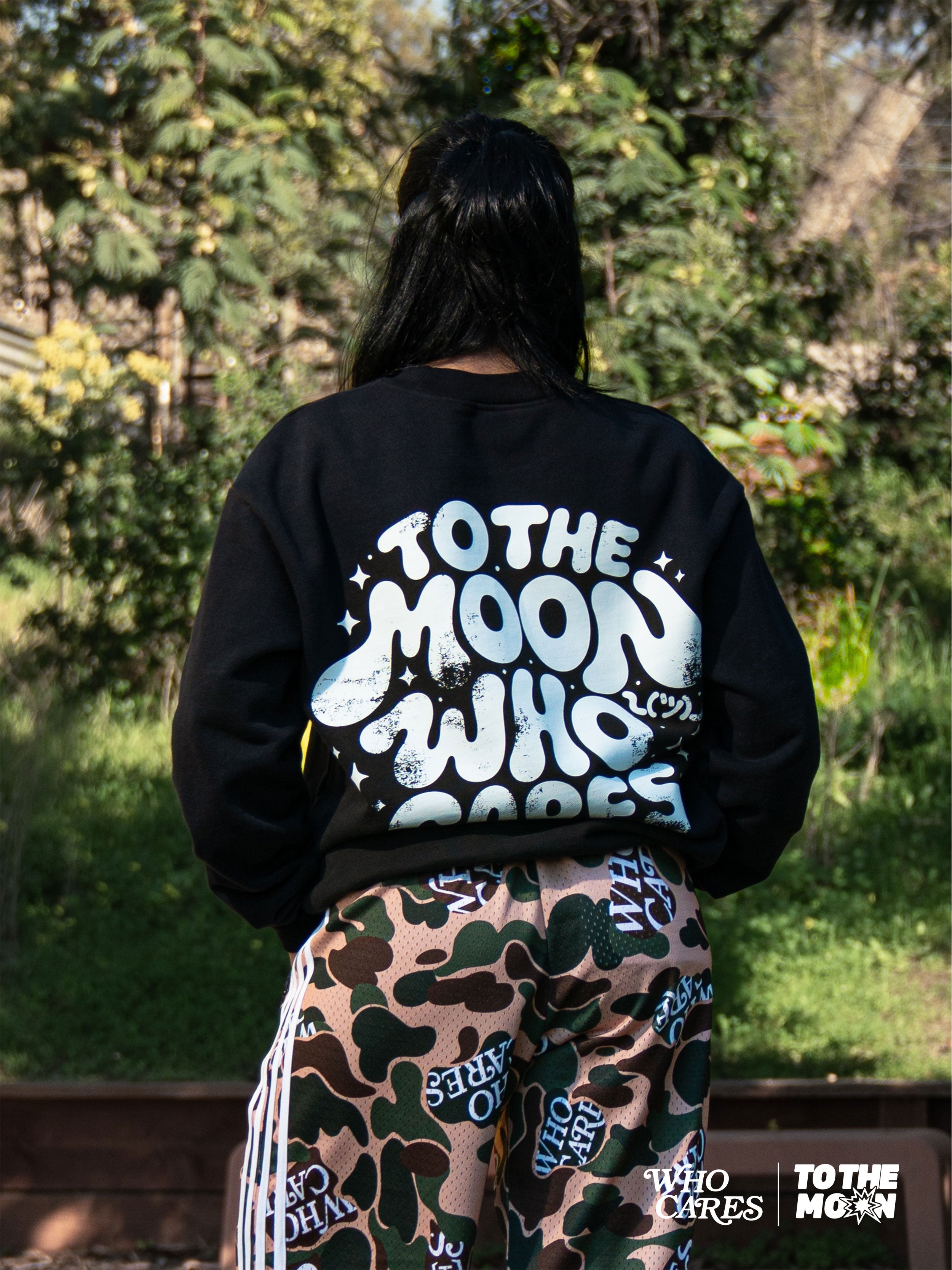 WC X TTM PRM CREW NECK - BLACK/WHITE