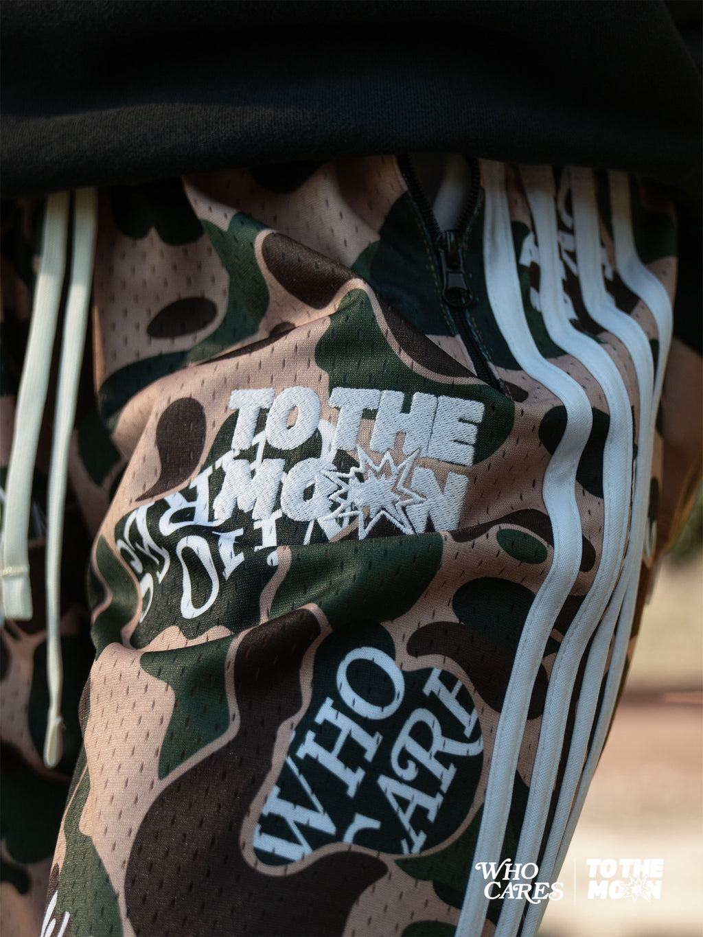 WC X TTM CAMO TRACK PANTS - GREEN