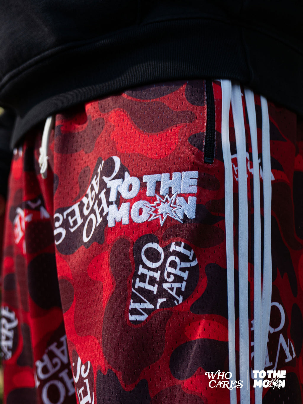 WC X TTM CAMO TRACK PANTS - RED