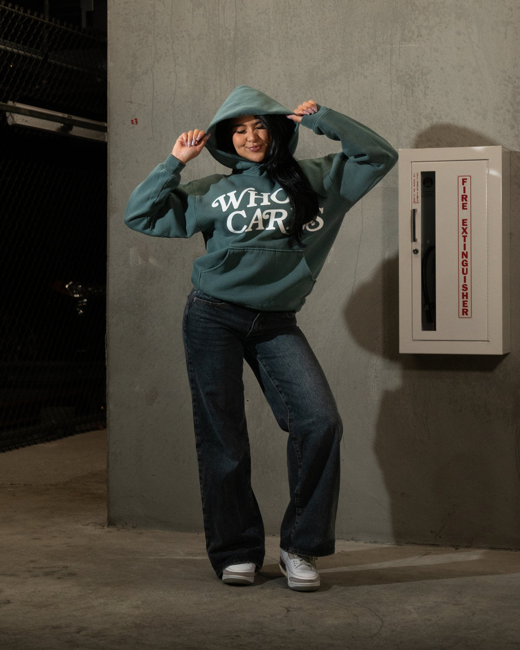 WC SCRIPT PRM HOODIE - MOSS FADE