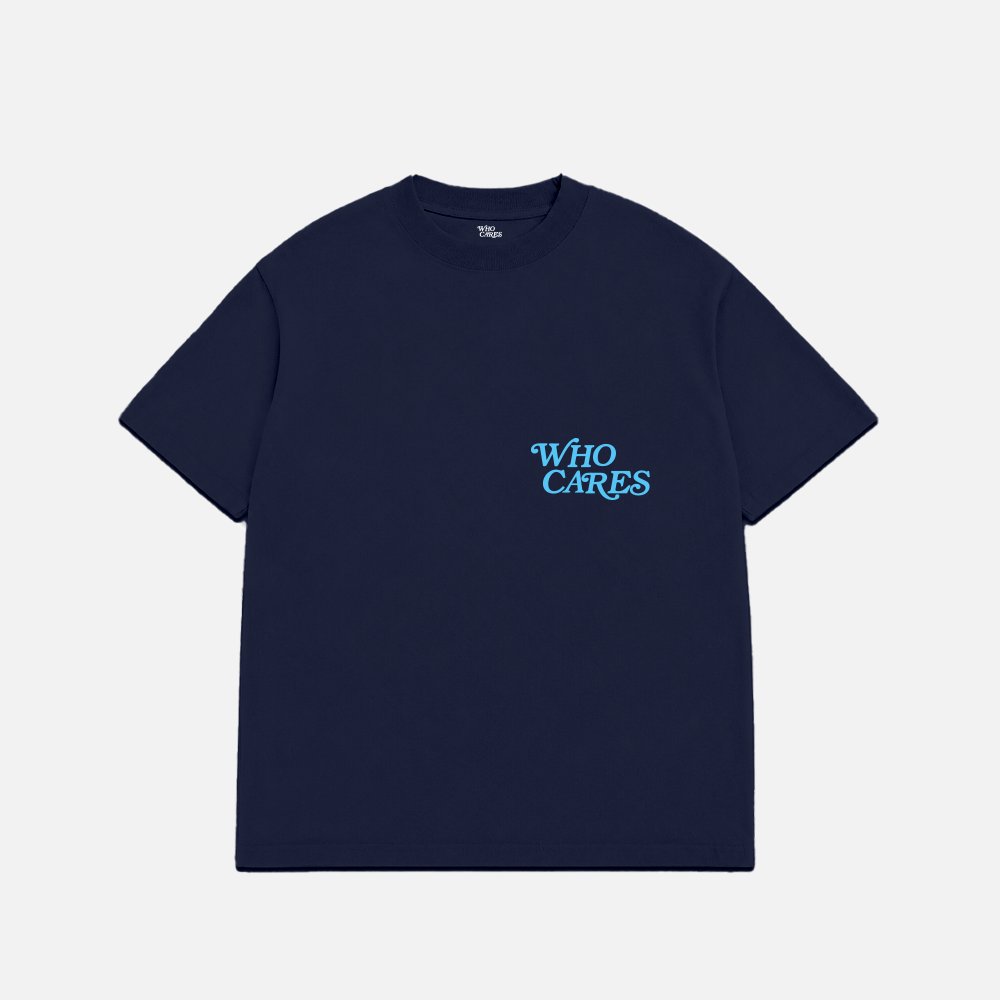 WC SCRIPT TEE - NAVY/THUNDER BLUE