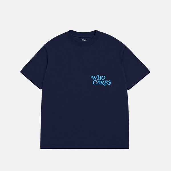 WC SCRIPT TEE - NAVY/THUNDER BLUE