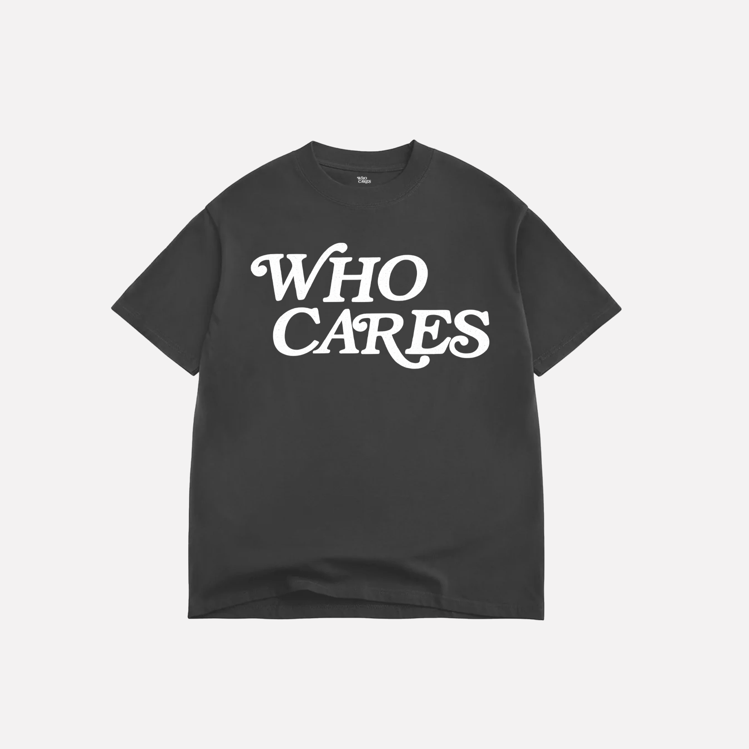 WC SCRIPT TEE - FADED BLACK/WHITE