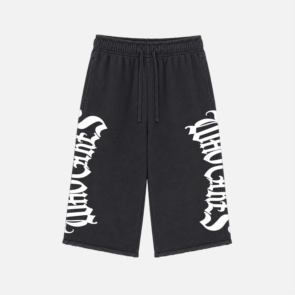 WC GOTH ARC 3/4 SWEATS - FADED BLACK
