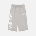 (PRE-ORDER) WC CURSIVE 3/4 SWEATS - HEATHER GREY