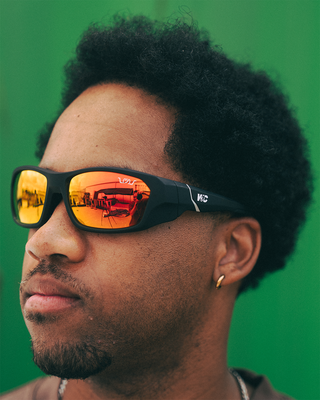WC SPORT POLARIZED SHADES 002 - BLACK/SUNSET