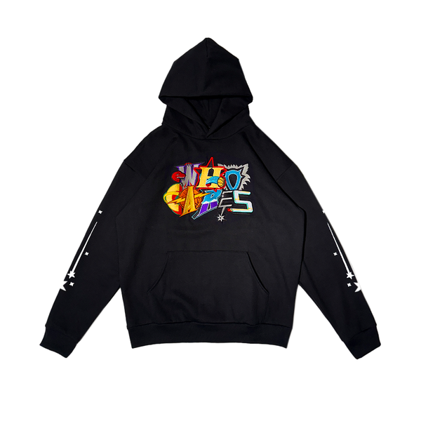 WC HOOP REMIX V2 HOODIE - BLACK/MULTI
