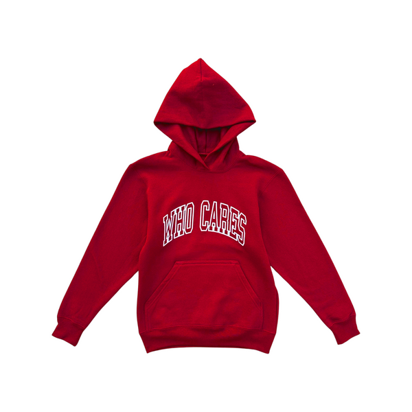 WC ARC PUFF YOUTH HOODIE - RED/WHITE