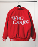 WC SCRIPT VARSITY JACKET - RED/WHITE