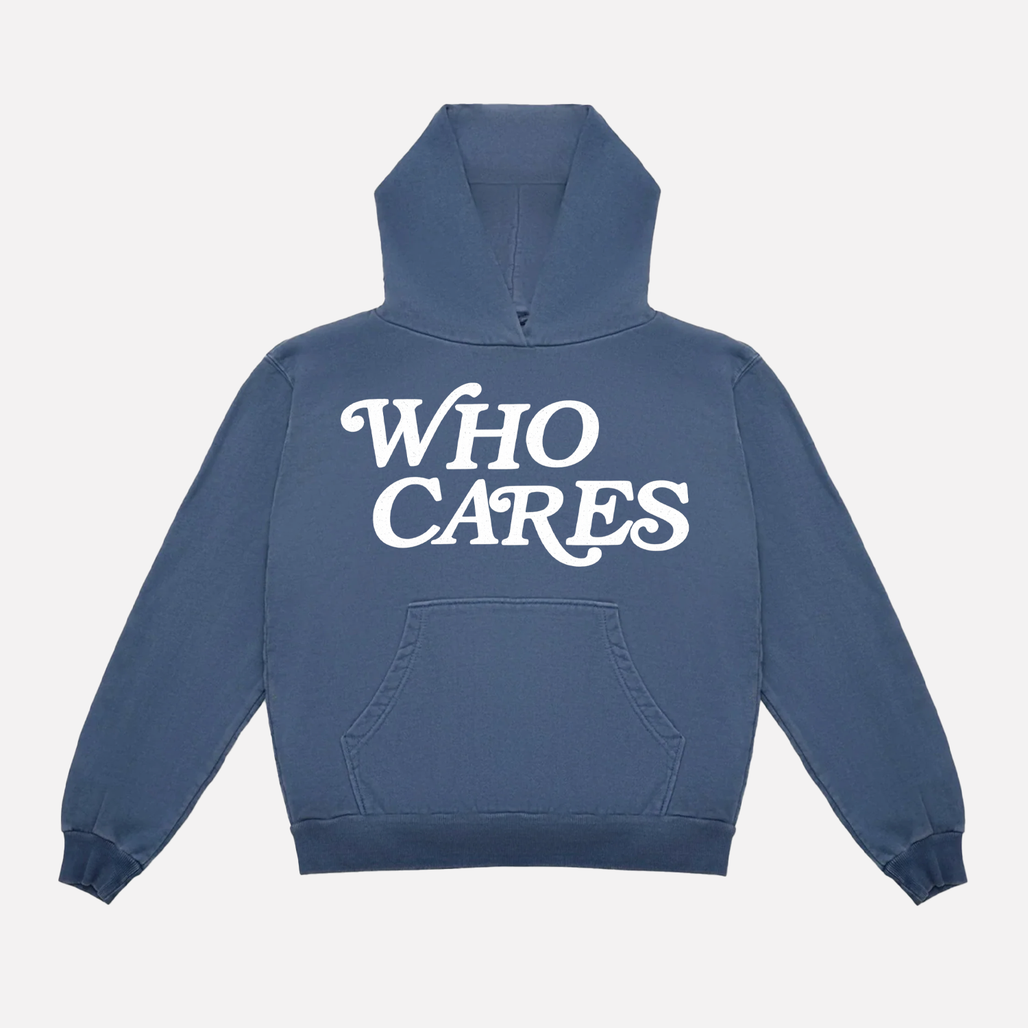 WC SCRIPT PRM HOODIE - DUSTY ATLANTIC NAVY
