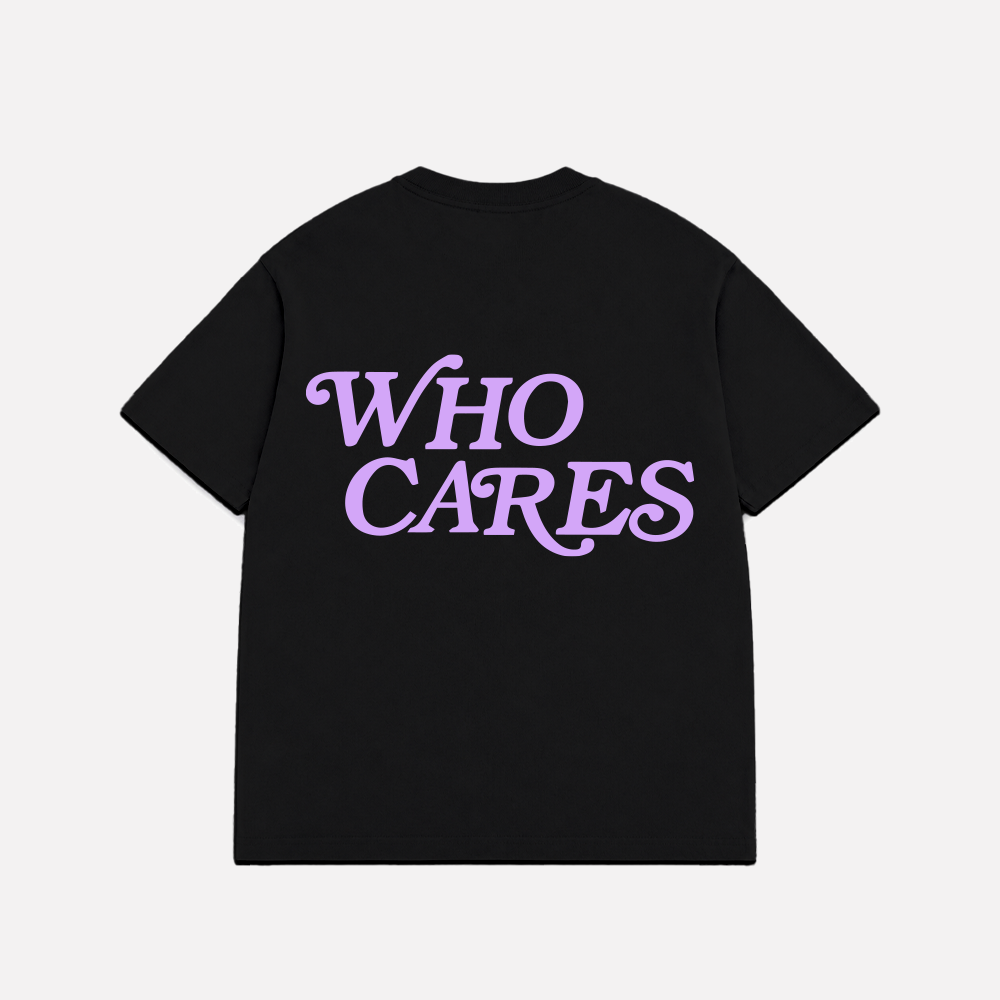 WC SCRIPT TEE - BLACK/VALKS VIOLET