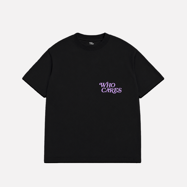 WC SCRIPT TEE - BLACK/VALKS VIOLET