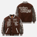 WC PRM VARSITY JACKET - BROWN
