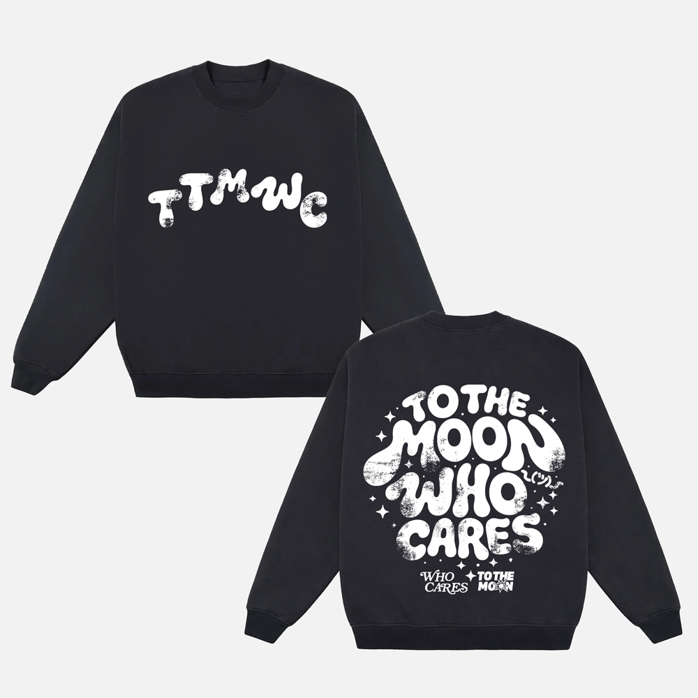 WC X TTM PRM CREW NECK - BLACK/WHITE