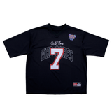 WC 7 YEAR FOOTBALL JERSEY - BLACK/RED/WHITE