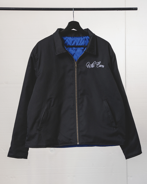 WC REVERSIBLE WORKWEAR JACKET - BLACK/ROYAL SATIN