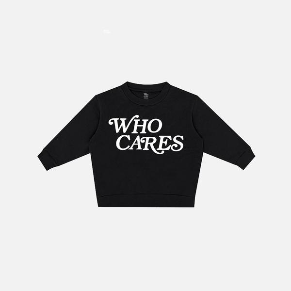 WC SCRIPT YOUTH CREWNECK - BLACK/WHITE