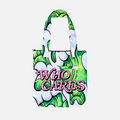 WC X AARON KAI "WAVES" PRM TOTE - LIME GREEN/LIGHT PINK
