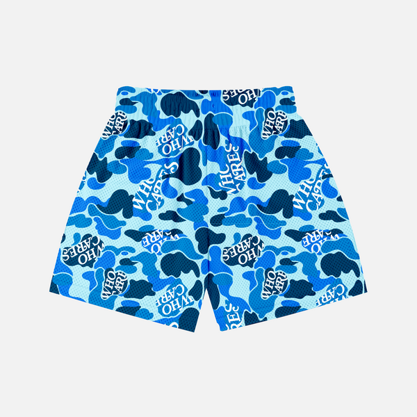 WC CAMO PRM MESH SHORTS - CAROLINA BLUE/NAVY/ROYAL