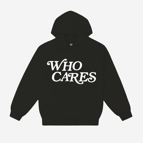 WC SCRIPT PUFF HOODIE - BLACK/WHITE