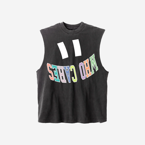 WC SMILE CUTOFF - OFF BLACK/MULTI