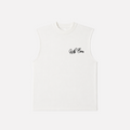 (PRE-ORDER) WC CURSIVE CUT OFF TEE - WHITE