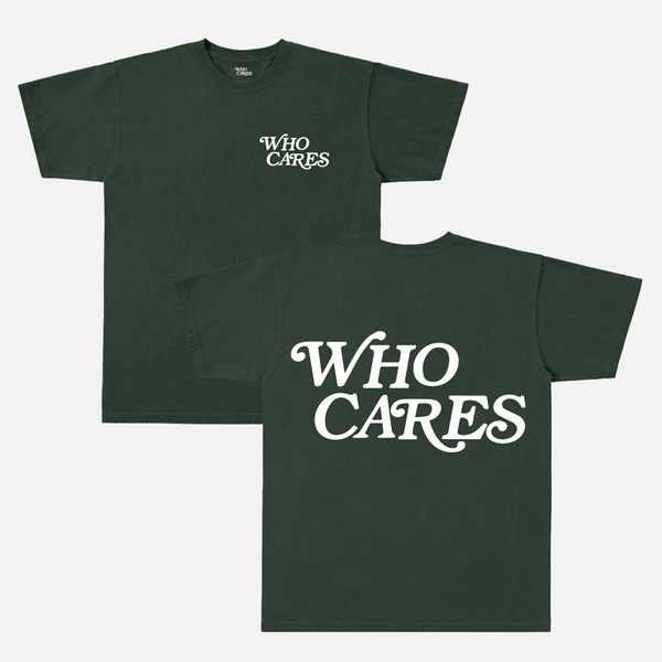 WC SCRIPT TEE - FOREST/WHITE