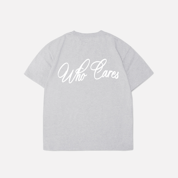 (PRE-ORDER) WC CURSIVE TEE - HEATHER GREY