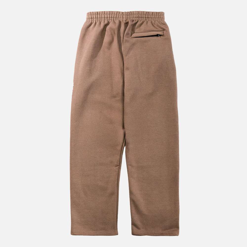 WC CURSIVE EMB HEAVYWEIGHT SWEATS - MOCHA/WHITE