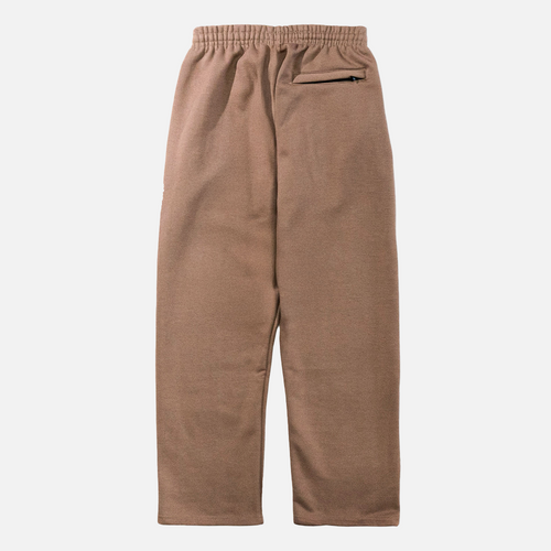 WC CURSIVE EMB HEAVYWEIGHT SWEATS - MOCHA/WHITE