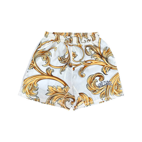 WC BAROQUE HYBRID SHORTS - OFF WHITE/GOLD