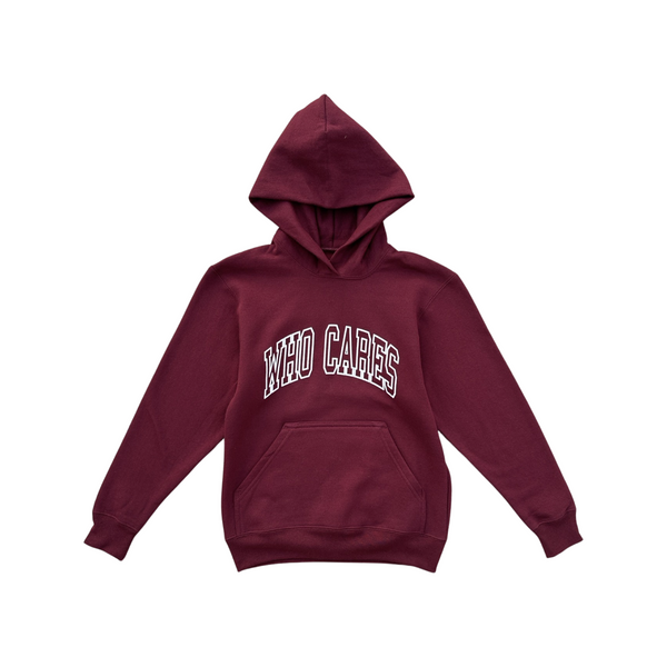 *BF EXCLUSIVE* WC ARC PUFF YOUTH HOODIE - MAROON/WHITE