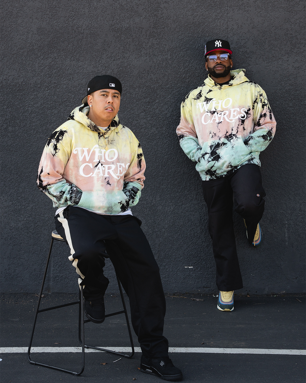 WC SCRIPT TIE DYE PRM HOODIE - MINT MELTDOWN