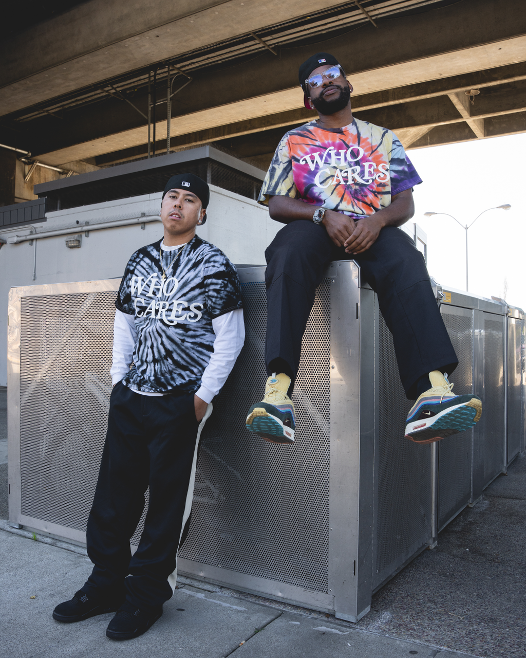 WC SCRIPT TIE DYE TEE - RAINBOW SPIRAL