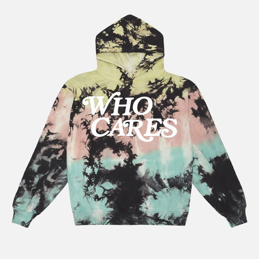 WC SCRIPT TIE DYE PRM HOODIE - MINT MELTDOWN