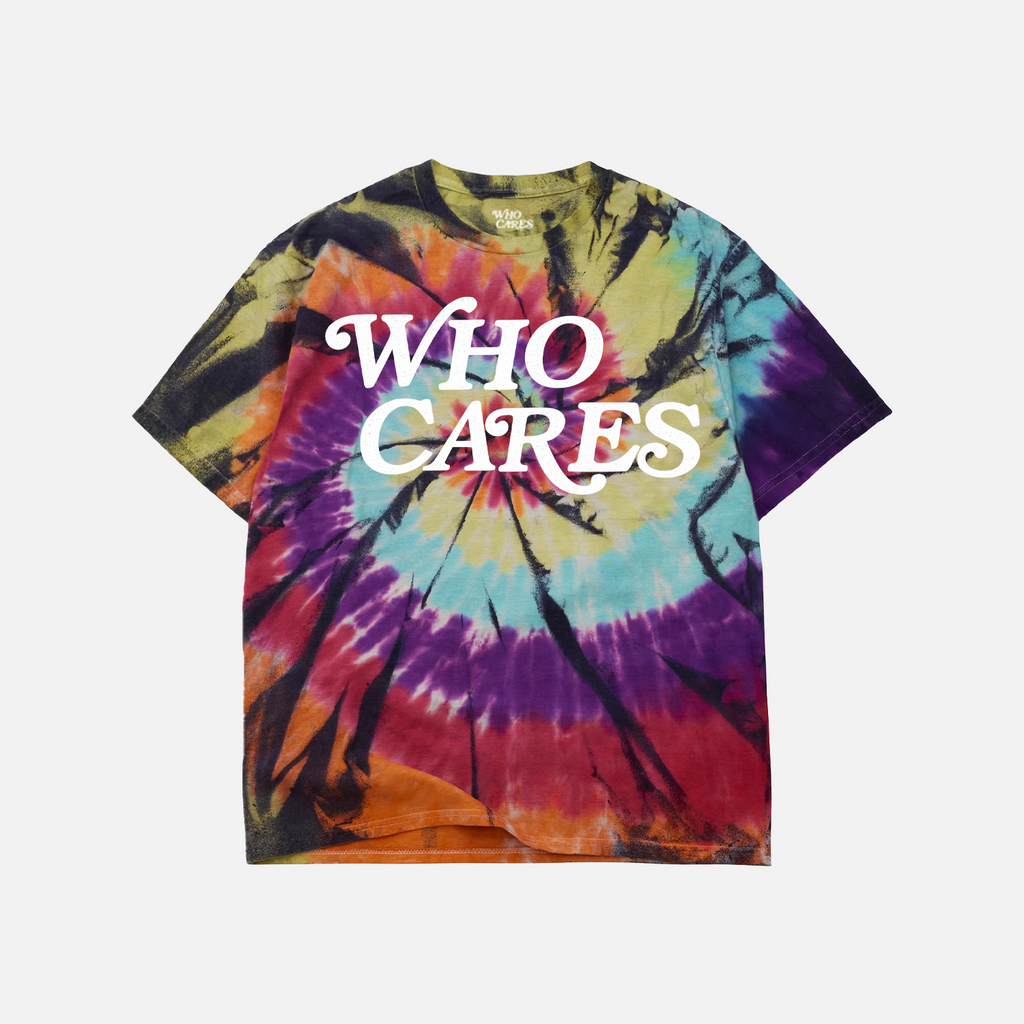 WC SCRIPT TIE DYE TEE - RAINBOW SPIRAL